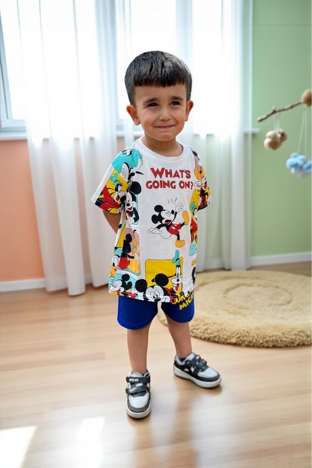 Karekter Temalı Erkek Çocuk Takım – Mavi - Lacivert