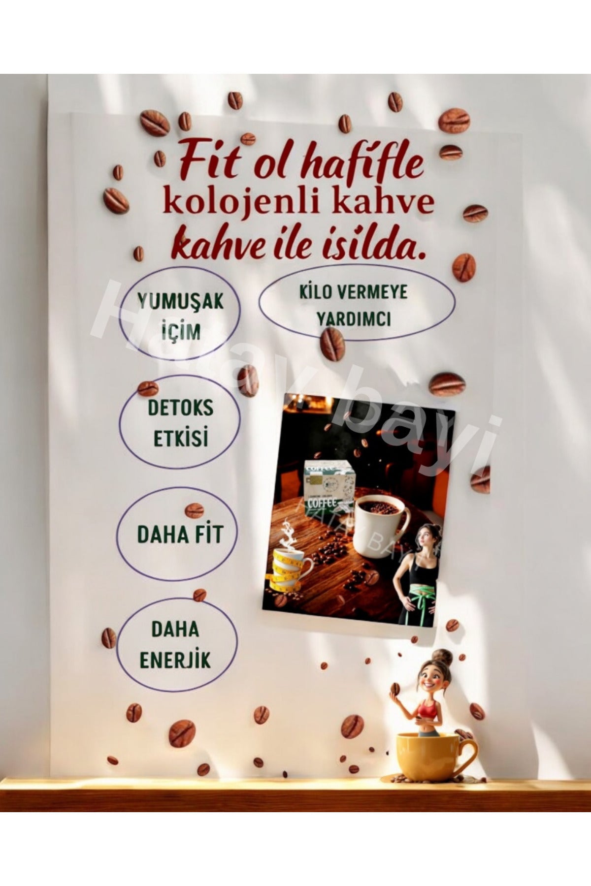 kolejen destekli detox sütlü kahve (1.5 aylık) Net:150 gr